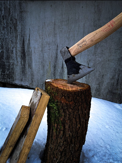 Axe - handcrafted 36 cm | Hand-forged axe | Solid universal axe | Camping tool | Wood axe