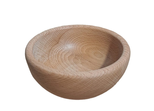 Miska drewniana buk parzony 12 cm | miseczka bukowa | miska kuchenna drewno bukowe | okrągła miska buk naturalny | miska eco drewno 12 cm