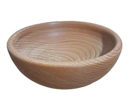 Miska drewniana buk parzony 18 cm | miska z drewna bukowego | naturalna miseczka drewniana | ekologiczna miska na żywność | okrągła 18 cm