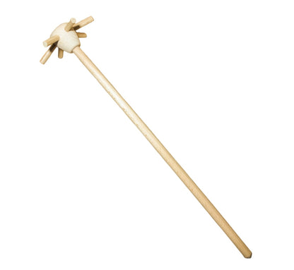 Drewniana trzepaczka kuchenna - gwiazdka 35 cm | Trzepaczka ręczna z drewna | Ekologiczna trzepaczka do jajek i ciasta | Przybór kuchenny eco