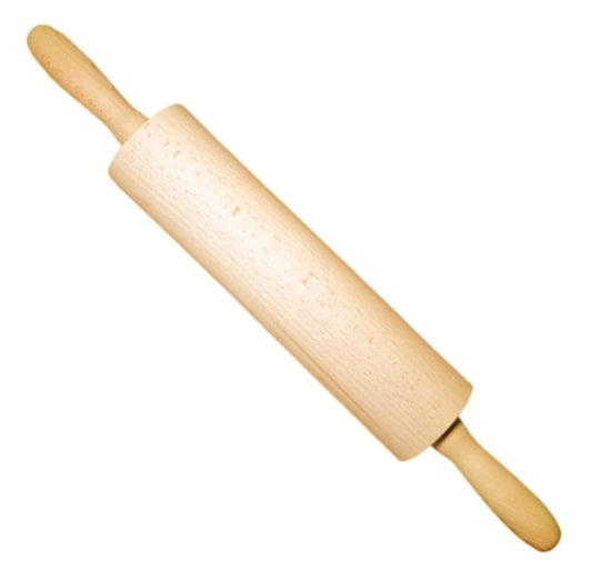 Wałek Do Ciasta Obrotowy Z Drutem 45 cm | Wałek Kuchenny Drewniany | Obrotowy Wałek do Wypieków | Wałek do Wałkowania Ciasta | Roller 45 cm