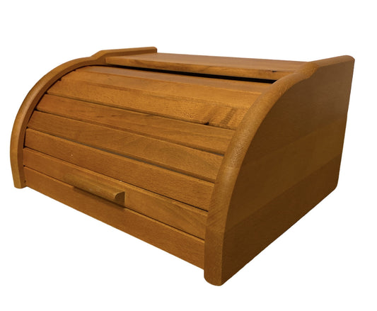 Chlebak drewniany - duży olcha | Pojemnik na pieczywo drewno olchowe | Drewniany organizer na chleb | Duży chlebak drewniany olcha | Bread box