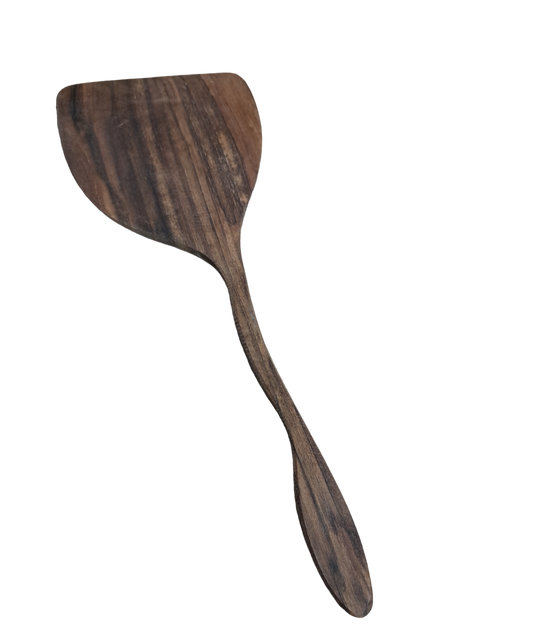 Łopatka z drewna orzechowego 32 cm | Szpatułka drewniana do smażenia | Łyżka kuchenna naturalna | Przybory kuchenne ekologiczne | Walnut