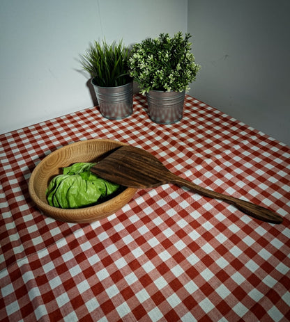 Łopatka z drewna orzechowego 32 cm | Szpatułka drewniana do smażenia | Łyżka kuchenna naturalna | Przybory kuchenne ekologiczne | Walnut