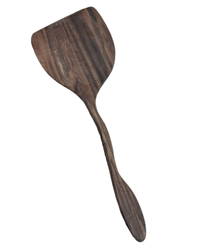 Łopatka z drewna orzechowego 32 cm | Szpatułka drewniana do smażenia | Łyżka kuchenna naturalna | Przybory kuchenne ekologiczne | Walnut
