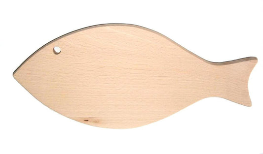 Deska do krojenia Rybka 35 cm | Deska kuchenna drewniana | Podstawka do krojenia | Drewniana deska do serwowania | Deska w kształcie ryby