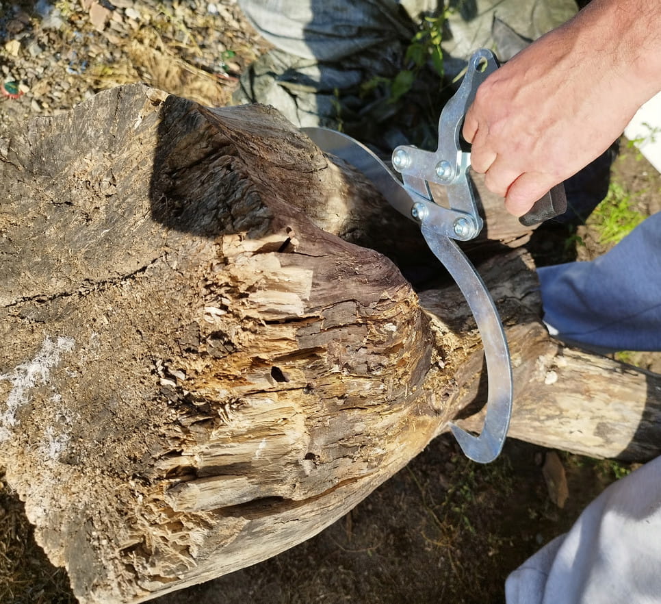 Kleszcze do drewna - chwytak do drewna 300 mm | Szczypce do przenoszenia drewna | Metalowy uchwyt do bali | Narzędzie leśne do chwytania drewna