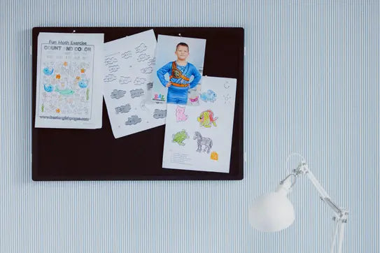 Tablica ścienna mała - nowoczesna tablica korkowa | tablica memo | tablica biurowa | dekoracyjna tablica korkowa | tablica na notatki