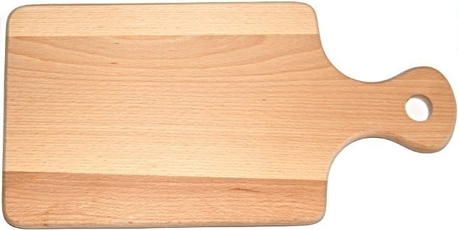 Deska do krojenia drewniana z uchwytem 44 cm | deska kuchenna | drewniana deska do serwowania | naturalna deska do chleba | deska do siekania