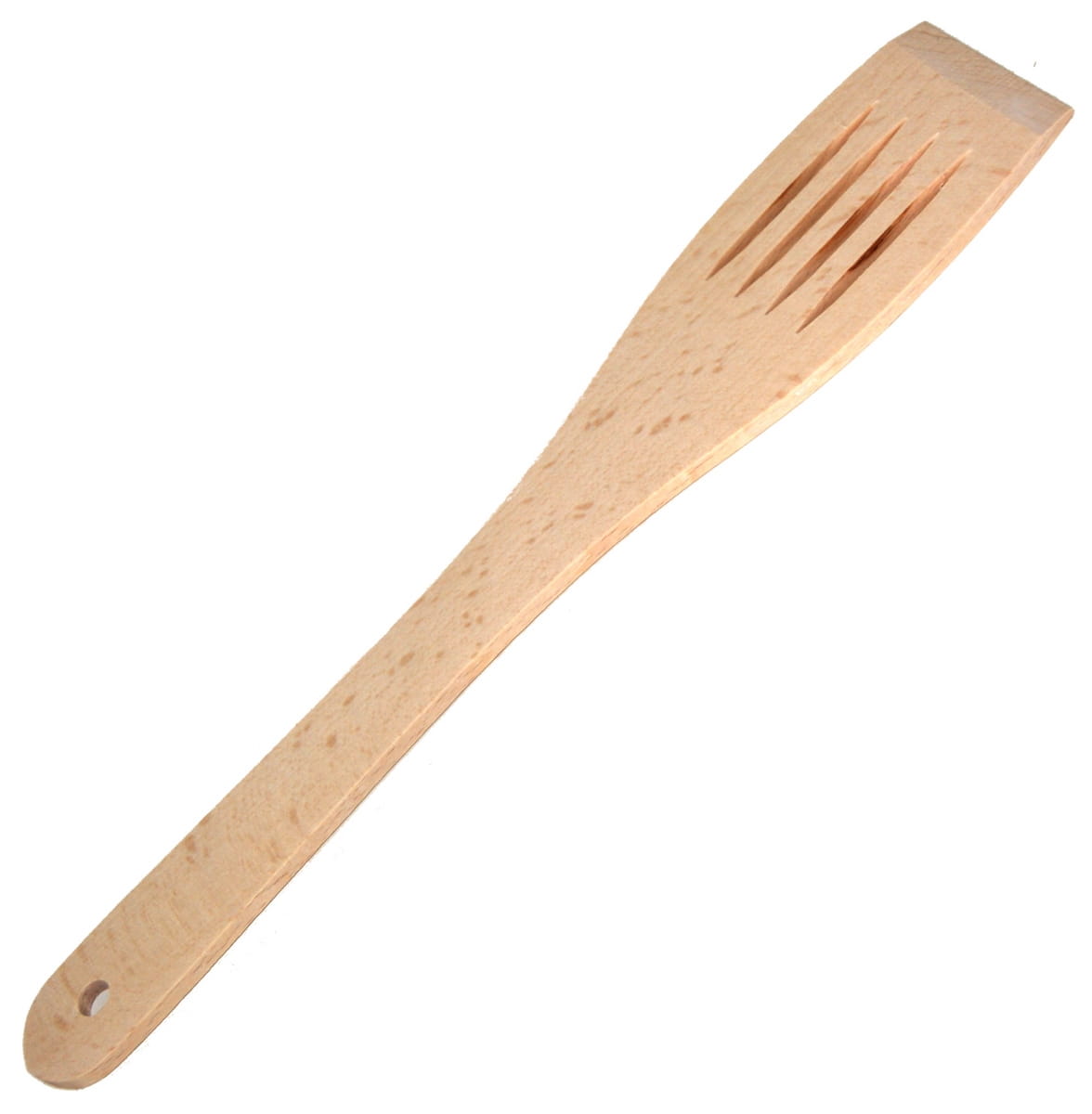 Łopatka drewniana Ażurowa Prosta 30 cm | Łopatka kuchenna drewniana z otworami | Szpatułka ażurowa drewniana | Przybory kuchenne drewniane