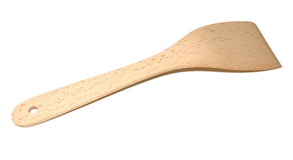 Łopatka drewniana Podgięta Szeroka 31 cm | Szpatułka kuchenna drewniana | Łopatka płaska do smażenia | Łopatka do patelni | Akcesoria kuchenne
