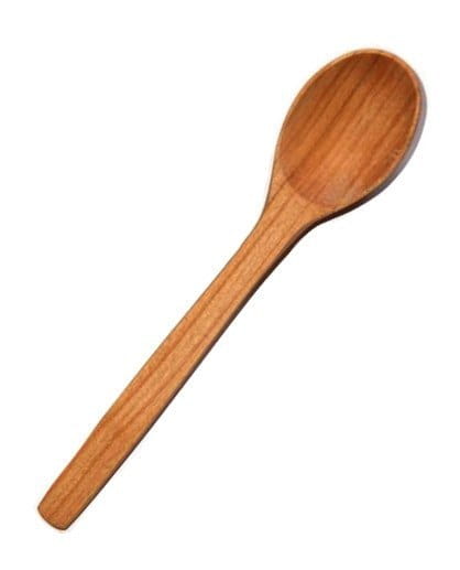 Łyżka z drewna czereśniowego Mała 16 cm | Drewniana łyżeczka kuchenna | Ekologiczna łyżka do kuchni | Naturalna łyżka do przypraw