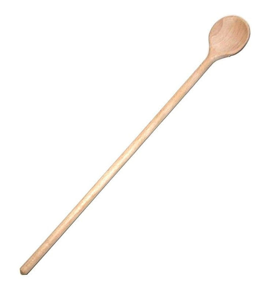 Łyżka drewniana Okrągła 40 cm | Łyżka kuchenna z drewna | Ekologiczna łyżka do mieszania | Naturalna drewniana łyżka do gotowania