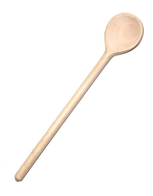 Łyżka drewniana Okrągła 25 cm | Łyżka kuchenna z drewna | Ekologiczna łyżka do gotowania | Drewniana łyżka do mieszania | Naturalna łyżka