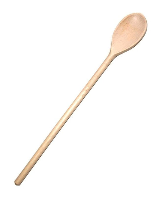 Łyżka drewniana Szwedzka Owalna 40 cm | Łyżka kuchenna drewniana | Ekologiczna łyżka z drewna | Duża łyżka do mieszania | Drewniany przybór
