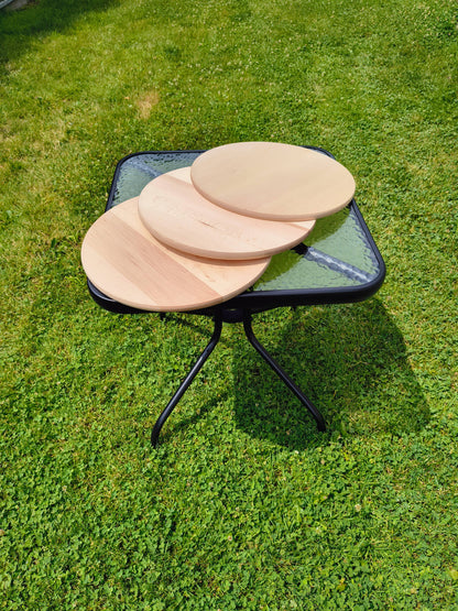Planche à découper en bois ronde 45 cm | Planche à servir la pizza