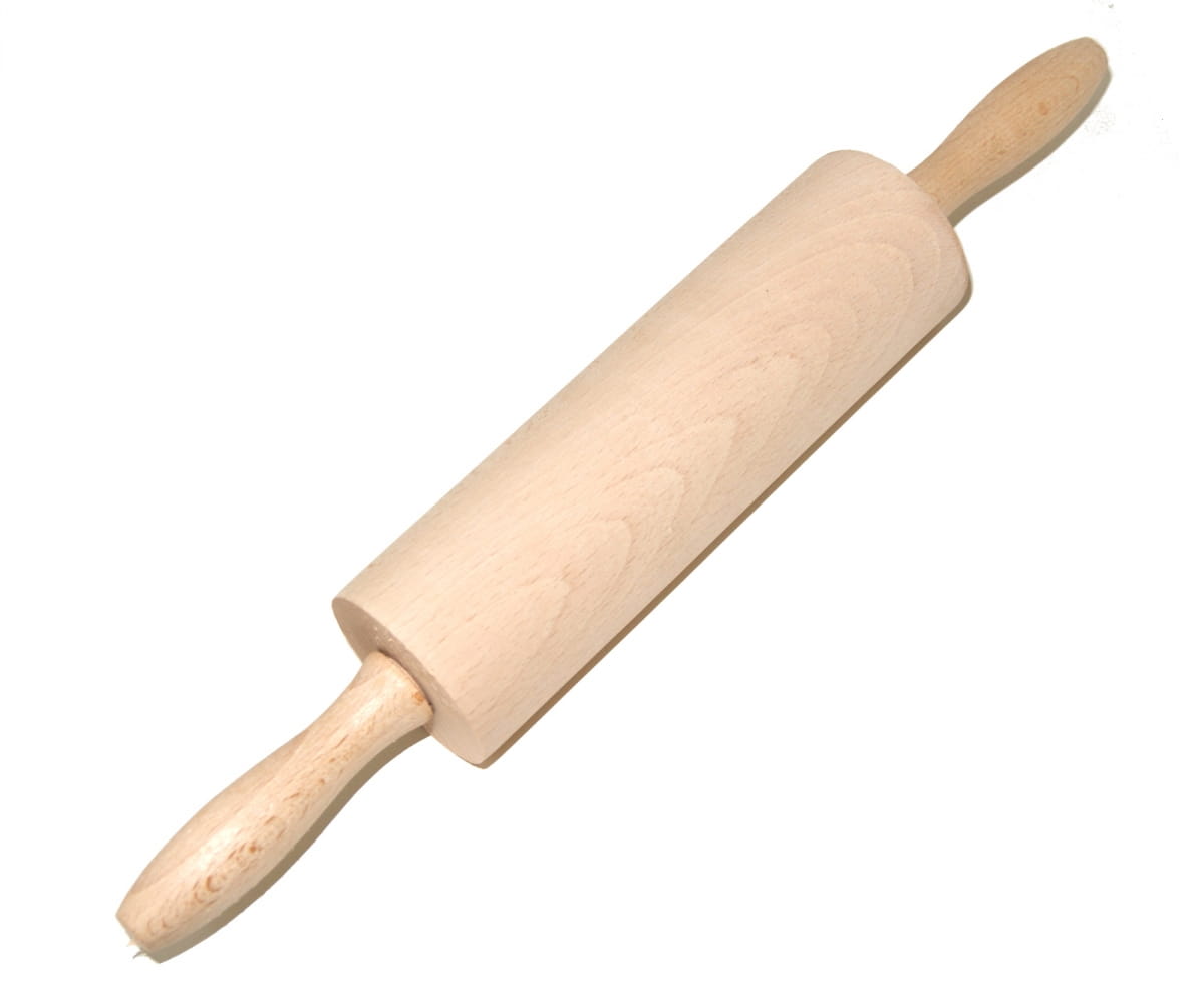 Wałek do ciasta obrotowy 38 cm | drewniany wałek kuchenny | wałek cukierniczy | wałek do wałkowania ciasta | wałek piekarski | roller baking