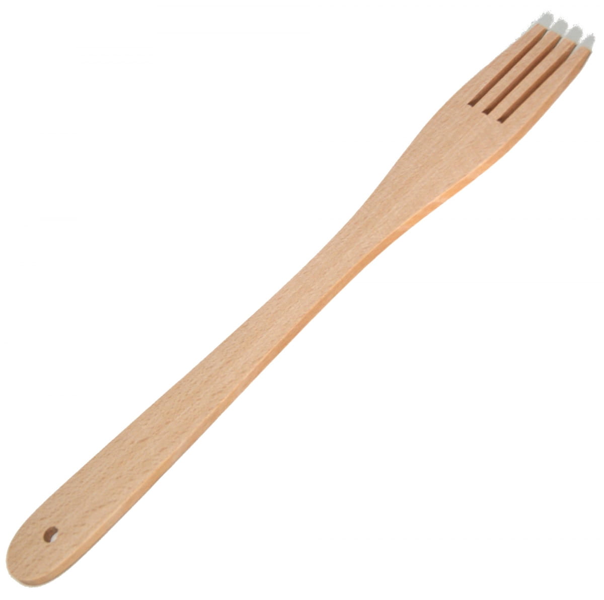 Holzgabel 4 Zinken Groß 28 cm | Küchengabel aus Holz | Umweltfreundliche Kochgabel | Naturholzgabel 28 cm