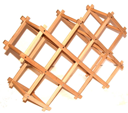 Folding wooden wine rack | Wooden bottle rack | Folding wine organizer | Wooden wine rack | Bottle shelf