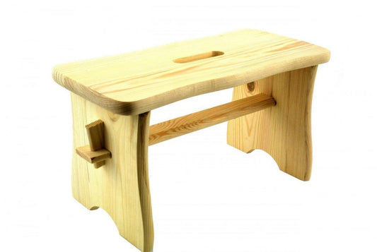Ryczka drewniana naturalna Taboret Stołek | Stołek drewniany naturalny | Taboret drewniany | Ryczka z drewna | Drewniany stołek do siedzenia