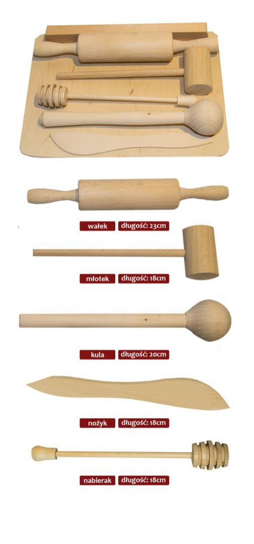Stolnica mini do wyrabiania ciasta - Zestaw dla dzieci | Mini stolnica kuchenna | Mała deska do ciasta | Zabawka kuchenne akcesoria dzieci