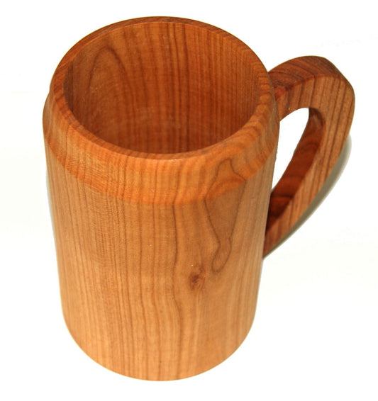 Kubek drewniany Czereśniowy Z Uchem | Kubek z drewna czereśniowego | Kubeczek drewniany eko | Drewniana filiżanka z uchwytem | Handmade eco