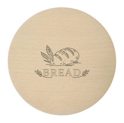 Sous-verres en bois gravés – lot de 4 pièces. Vin Pain Fromage Olives, hêtre 10 cm