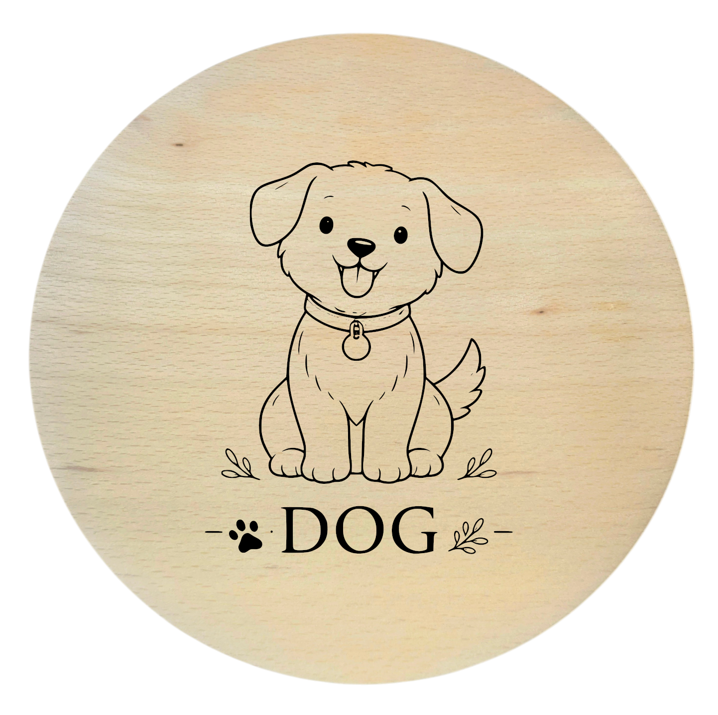 drewniana deska bukowa z grawerem pieska deska dla dzieci 20 cm