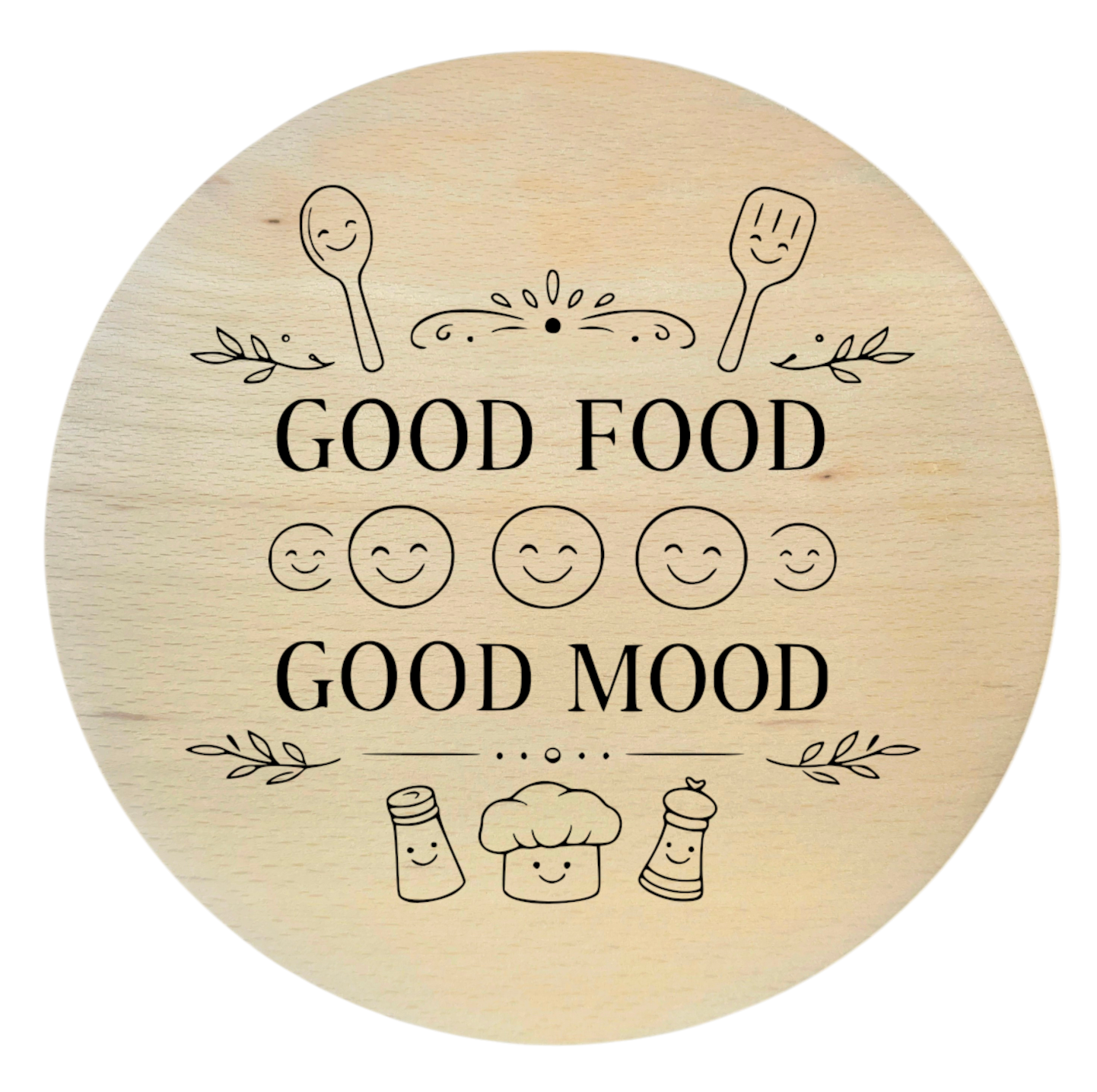 drewniana deska bukowa good food good mood grawer deska kuchenna 20 cm