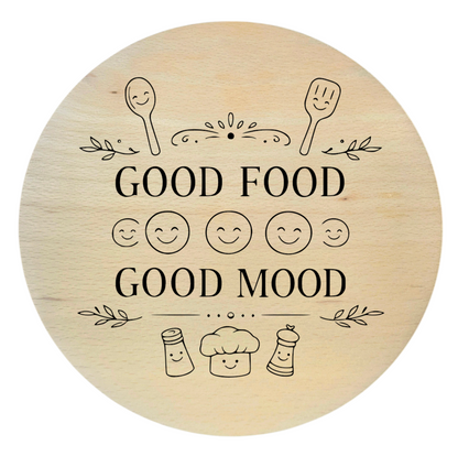 drewniana deska bukowa good food good mood grawer deska kuchenna 20 cm