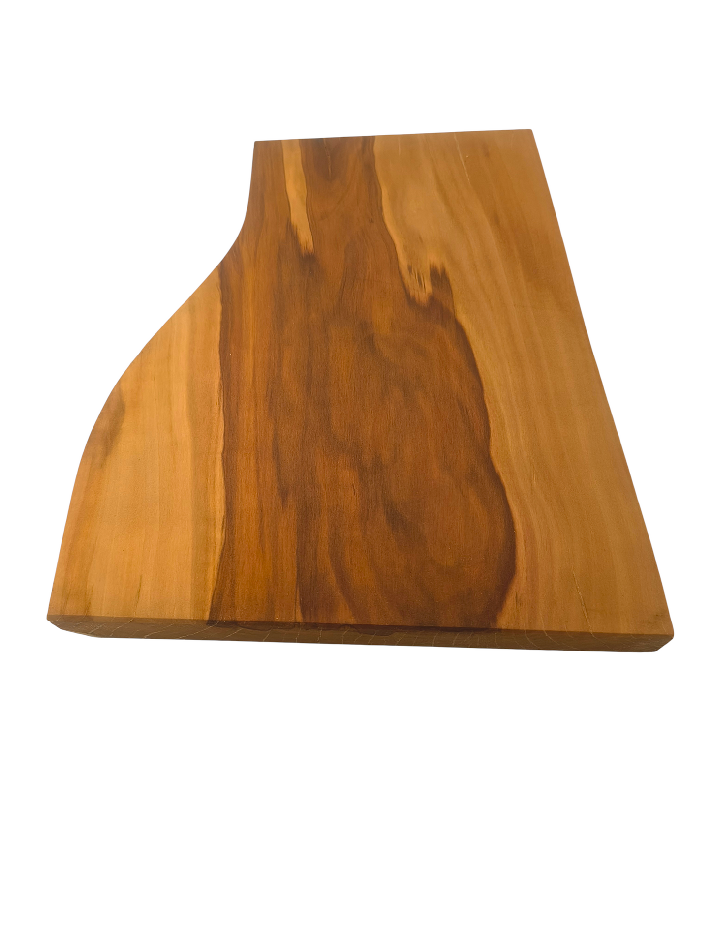 Deska z jabłoni | Deska z drewna jabłoniowego – unikatowa, olejowana, okorowana, naturalna, idealna do kuchni i serwowania