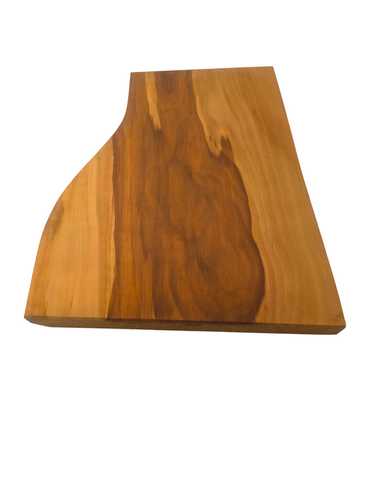 Deska z jabłoni | Deska z drewna jabłoniowego – unikatowa, olejowana, okorowana, naturalna, idealna do kuchni i serwowania