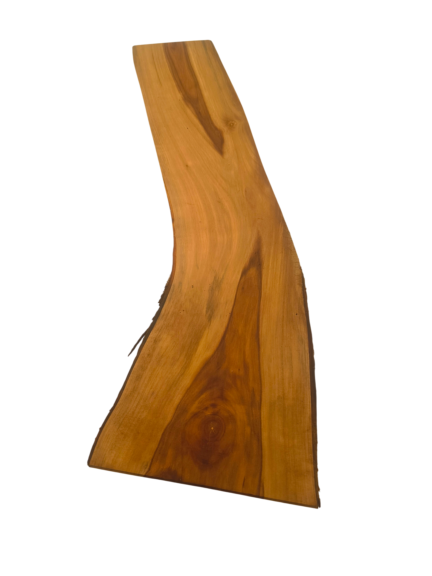 Deska z jabłoni | Deska z drewna jabłoniowego – unikatowa, olejowana, okorowana, naturalna, idealna do kuchni i serwowania