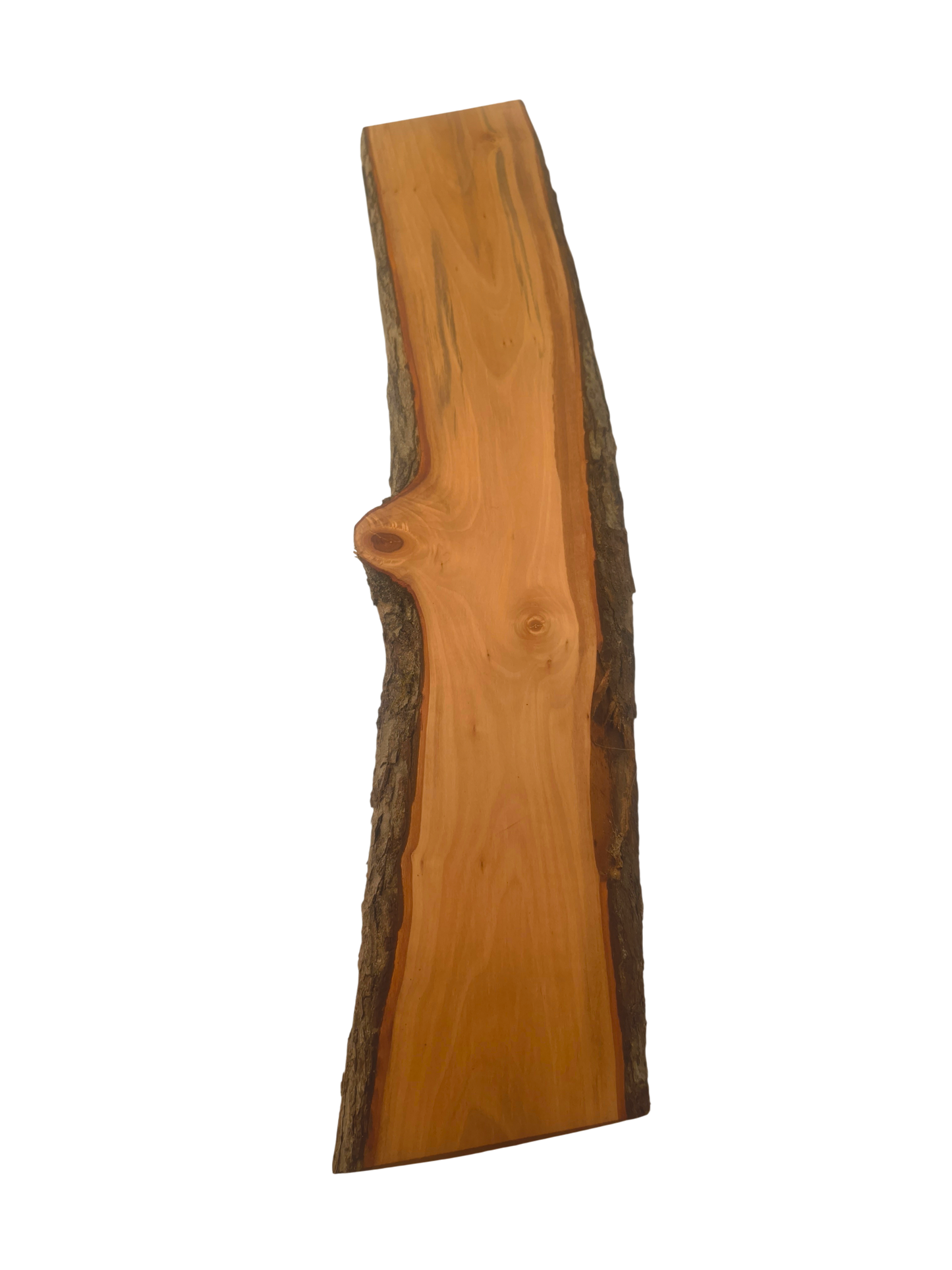 Deska z jabłoni | Deska z drewna jabłoniowego – unikatowa, olejowana, okorowana, naturalna, idealna do kuchni i serwowania