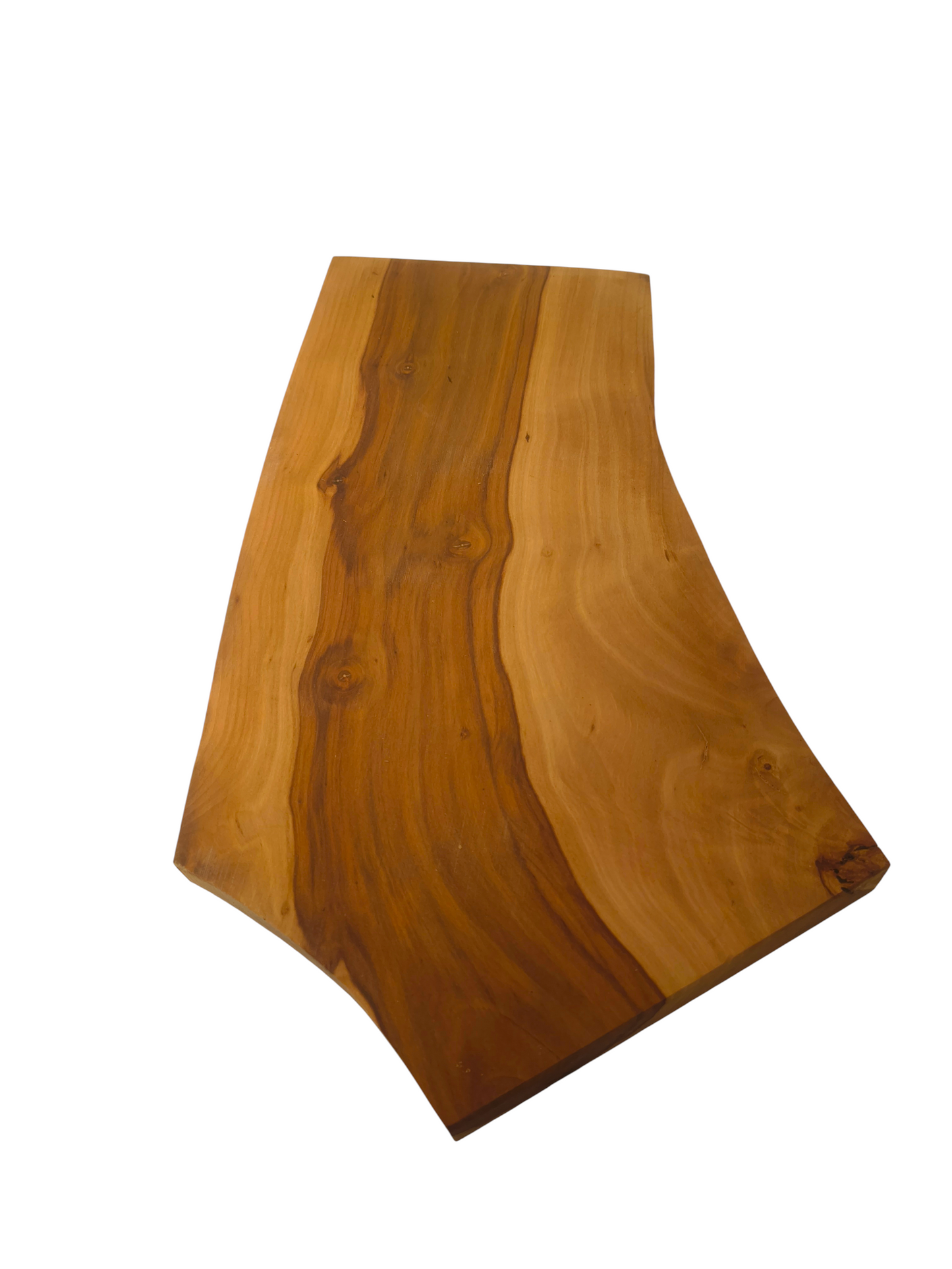 Deska z jabłoni | Deska z drewna jabłoniowego – unikatowa, olejowana, okorowana, naturalna, idealna do kuchni i serwowania