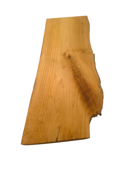 Deska z jawora | Deska z drewna jaworowego – unikatowa, olejowana, okorowana, naturalna, idealna do kuchni i serwowania