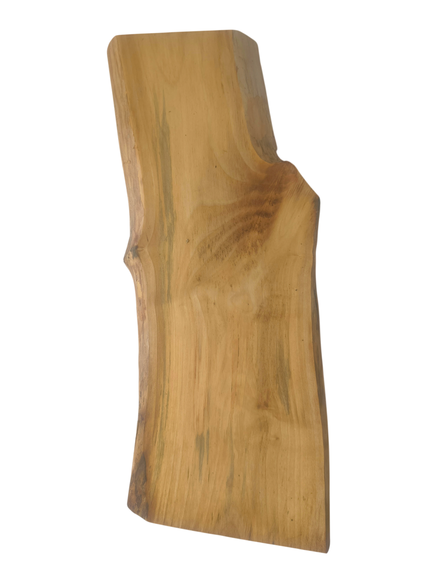 Sycamore Maple Wood Board – Unique, Oiled, with Natural Bark Edge