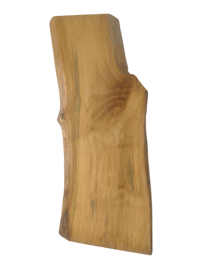 Sycamore Maple Wood Board – Unique, Oiled, with Natural Bark Edge