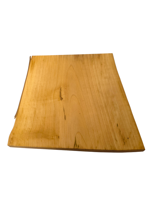 Deska z jawora | Deska z drewna jaworowego – unikatowa, olejowana, okorowana, naturalna, idealna do kuchni i serwowania