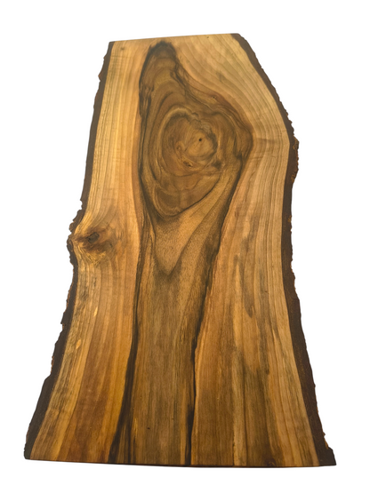 Deska z orzecha | Deska z drewna orzecha włoskiego – unikatowa, olejowana, okorowana, naturalna, idealna do kuchni i serwowania