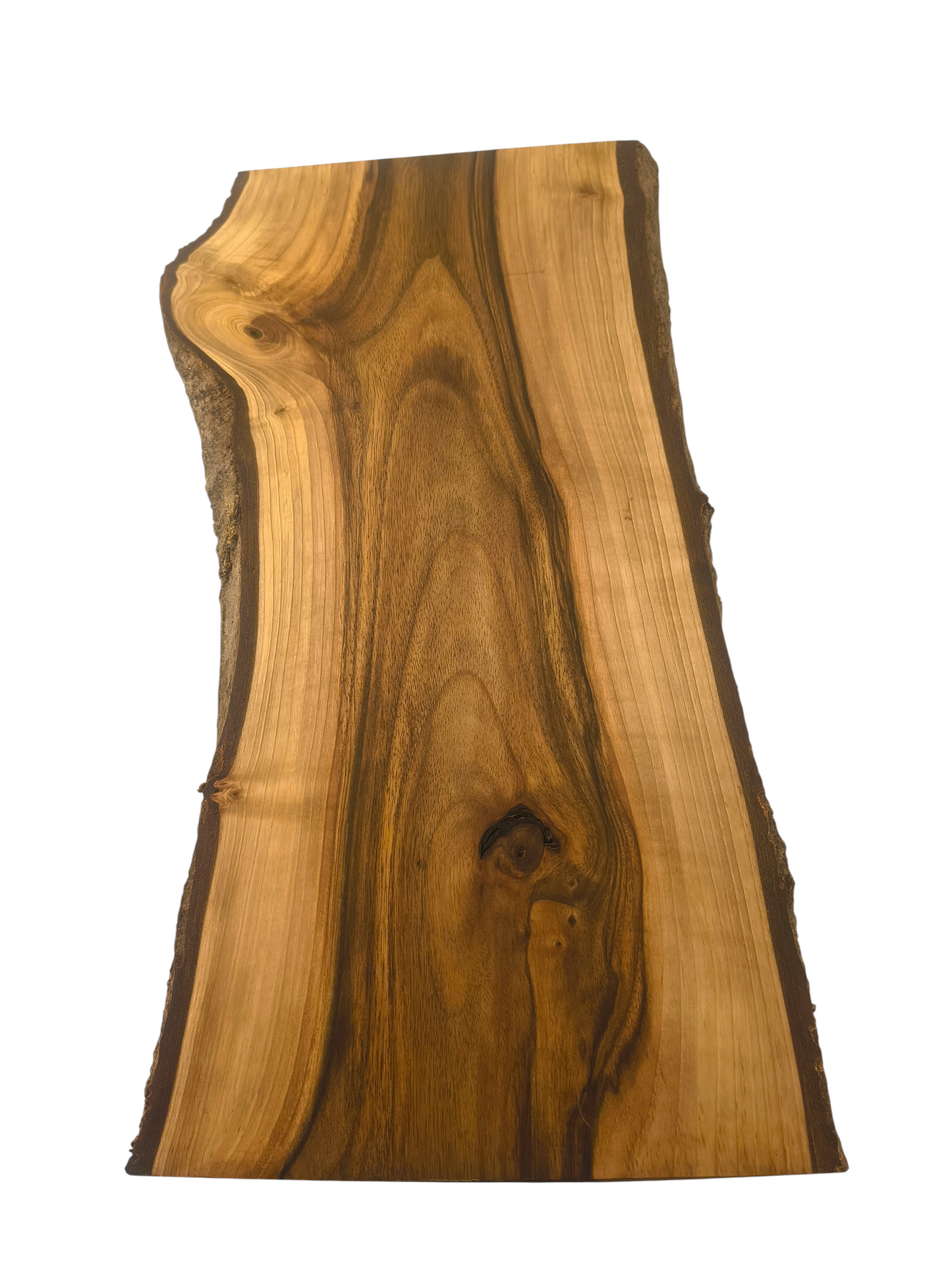 Deska z orzecha | Deska z drewna orzecha włoskiego – unikatowa, olejowana, okorowana, naturalna, idealna do kuchni i serwowania