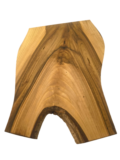 Deska z orzecha | Deska z drewna orzecha włoskiego – unikatowa, olejowana, okorowana, naturalna, idealna do kuchni i serwowania