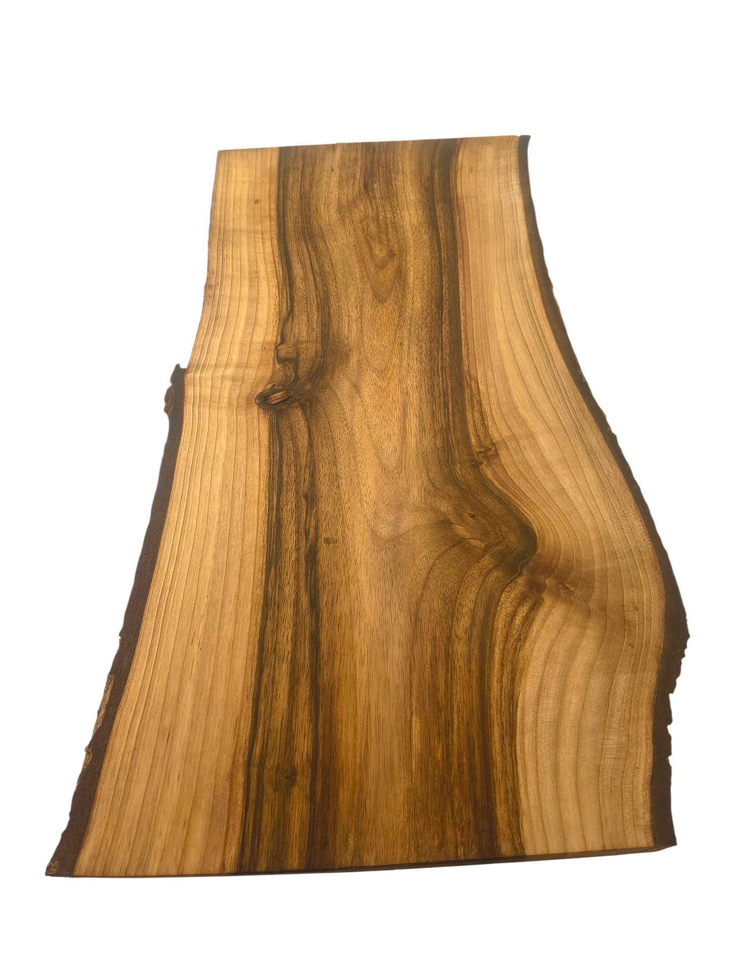 Deska z orzecha | Deska z drewna orzecha włoskiego – unikatowa, olejowana, okorowana, naturalna, idealna do kuchni i serwowania