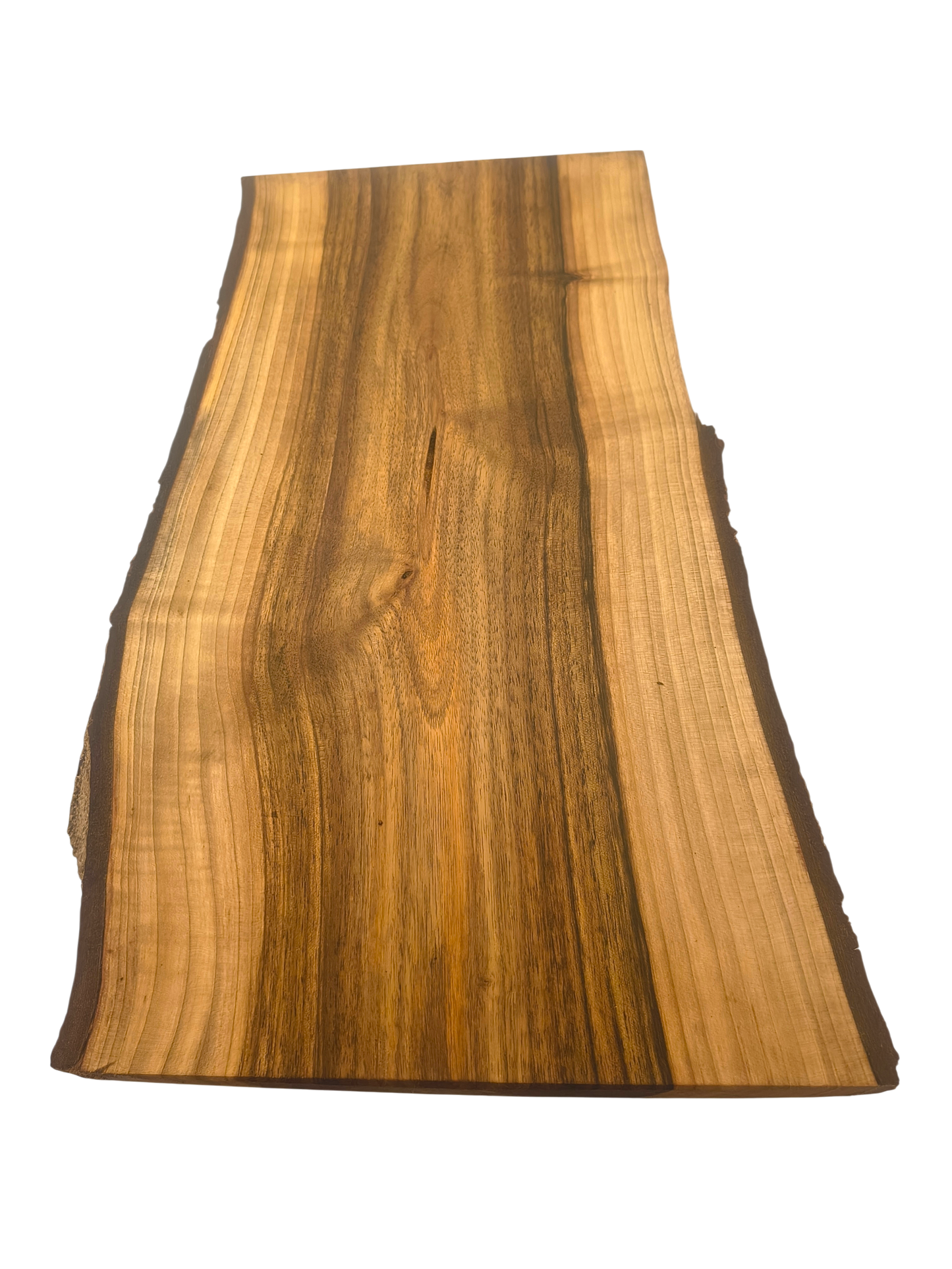 Deska z orzecha | Deska z drewna orzecha włoskiego – unikatowa, olejowana, okorowana, naturalna, idealna do kuchni i serwowania