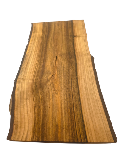 Deska z orzecha | Deska z drewna orzecha włoskiego – unikatowa, olejowana, okorowana, naturalna, idealna do kuchni i serwowania