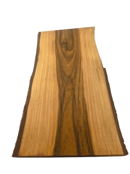 Deska z orzecha | Deska z drewna orzecha włoskiego – unikatowa, olejowana, okorowana, naturalna, idealna do kuchni i serwowania