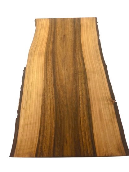 Deska z orzecha | Deska z drewna orzecha włoskiego – unikatowa, olejowana, okorowana, naturalna, idealna do kuchni i serwowania