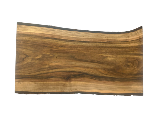 Deska z drewna orzecha włoskiego – unikatowa, olejowana, okorowana