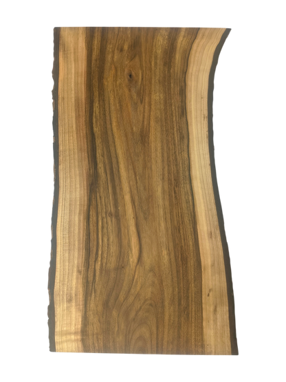Deska z drewna orzecha włoskiego – unikatowa, olejowana, okorowana